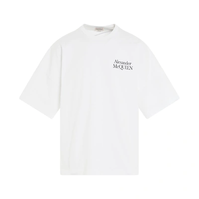 Alexander Mcqueen Exploded Logo T-shirt In White