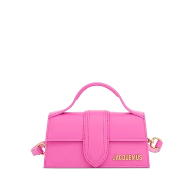 Jacquemus Le Bambinou Leather Top Handle Bag In Pink