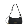 Jacquemus Women Black Top Zip Fastening Adjustable Shoulder Strap Internal Patch Pocket Contrast