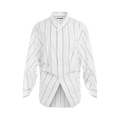 Balenciaga Poplin Wing Button-front Shirt In White