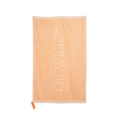 Off-white Bookish Shower Towel In Orange