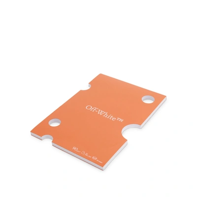 Off-white Meteor Cut-out Notepad In Orange