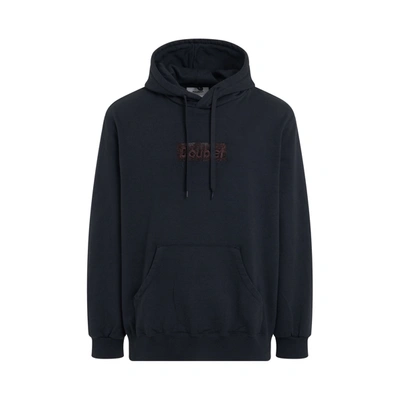 Doublet Polyurethane Embroidery Hoodie In Negro