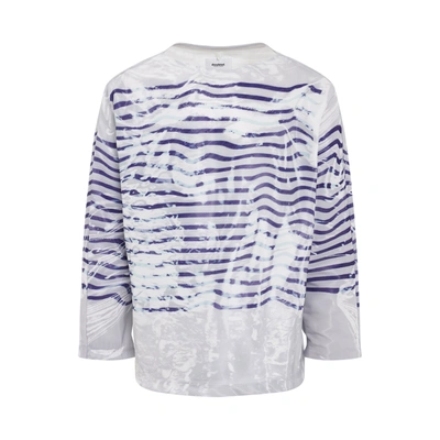 Doublet Grey & Purple Mirage Basque Long Sleeve T-shirt In Blue