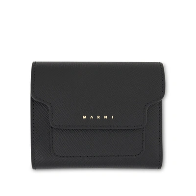 MARNI LOGO SQUARED FLAP WALLET