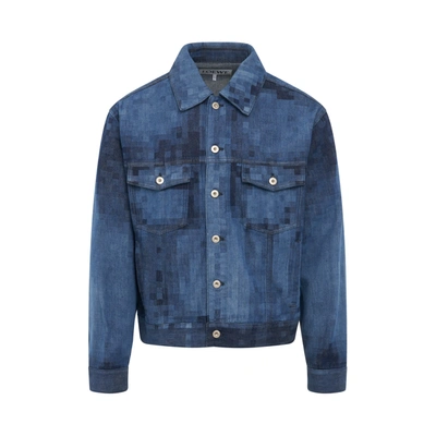 Loewe Pixelated Denim Jacket In Raw_denim