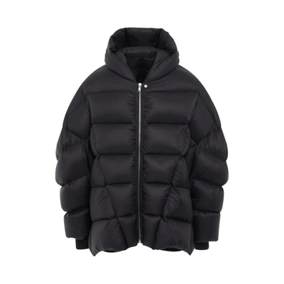 Rick Owens Black Jumbo Peter Down Jacket In 09 Black