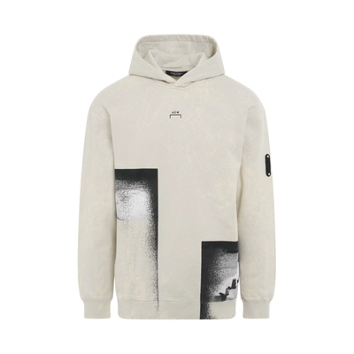 A-cold-wall* Bouchards Graphic-print Cotton Hoodie In Neutrals