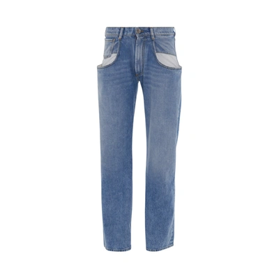 MAISON MARGIELA WOMEN'S STRAIGHT JEANS WITH CONTRASTED POCKETS