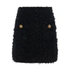 Balmain Button-embellished Tweed Mini Skirt