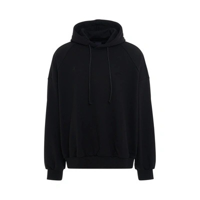 Juunj Oversized Cotton Hoodie In Black