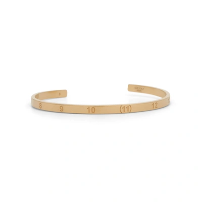 Maison Margiela Numerical Cuff Bracelet In Metallic