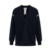 Maison Margiela V-neck Cardigan With Long Sleeves And Elbow Patches