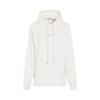 Marni Small Logo Hoodie In White