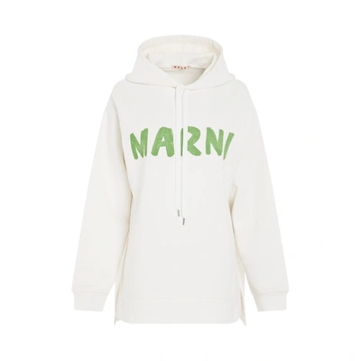 MARNI LOGO PRINTED HOODIE