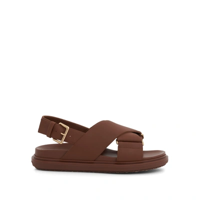 Marni Fussbett Sandals In Brown