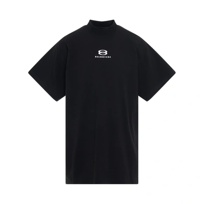 Balenciaga Unity Vintage Cotton Jersey T-shirt In Black