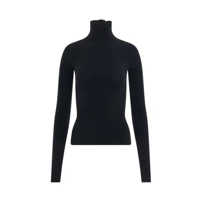 Balenciaga Turtleneck Sweater In Black