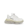 Balenciaga Triple S Clear Sole Logo-embroidered Faux Leather And Mesh Sneakers