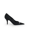 Balenciaga Textured Recycled Knit Logo Pumps
