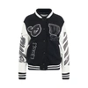 Off-white College Wool-blend Varsity Jacket