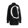 Off-white Ow Maxi Logo Intarsia Crewneck Wool Sweater