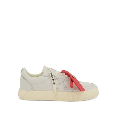 Off-white White Vulcanized Sneakers In Beige