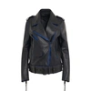 Off-white Contrast-trim Leather Jacket