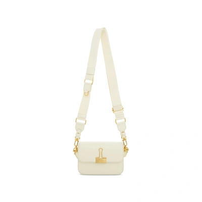 Off-white Plain Binder Shoulder Bag In Brown