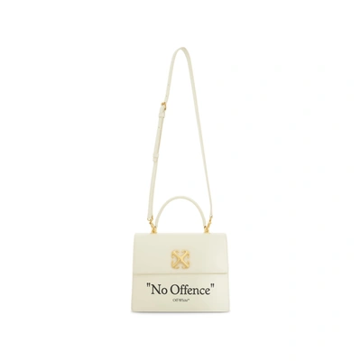 Off-white Jitney 2.8 Top Handle Quote Bag In Neutral