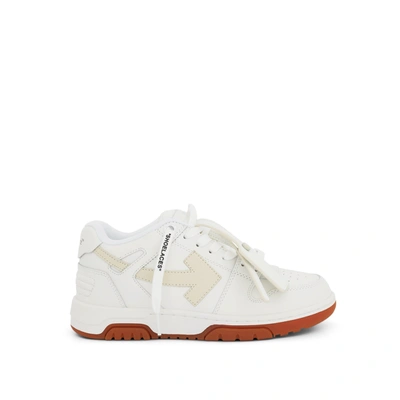 Off-white Leather Ooo Sneakers In White