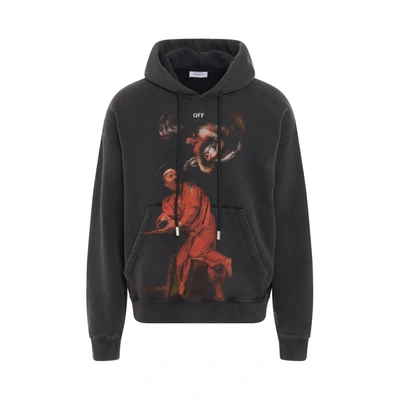 Off-white S.matthew Skate Hoodie Black Multicolor In Gray