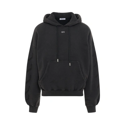 Off-white S. Matthew Over Cotton Hoodie In Gray