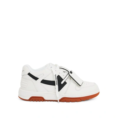 OFF-WHITE OUT OF OFFICE CALF LEATHER SNEAKER IN WHITE/BLACK