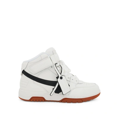 Off-white Out Of Office Mid Top Lea Sneakers In White