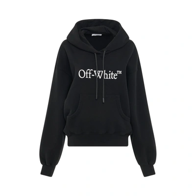 Off-white Logo-print Hoodie In Black