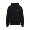 Palm Angels Brand-embroidery Kangaroo-pocket Relaxed-fit Cotton-jersey Hoody