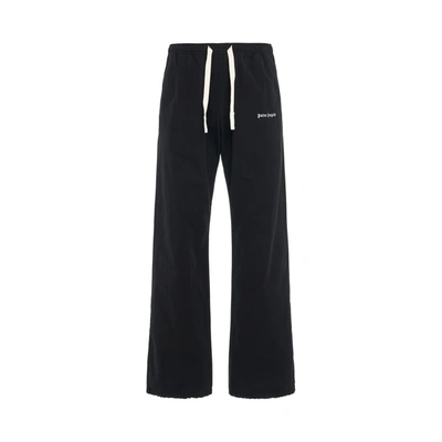 Palm Angels Logo Drawstring Track Pants In Blue