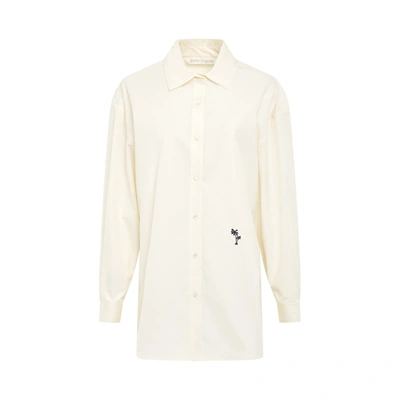 PALM ANGELS PALMS EMBROIDERED SHIRT