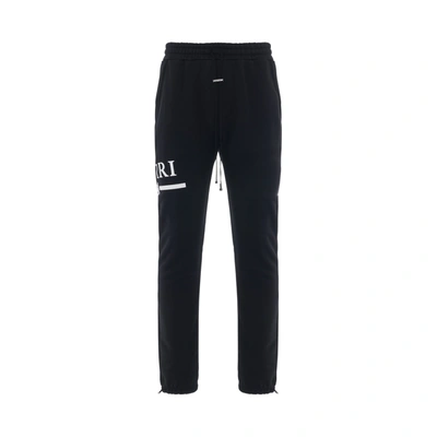 Amiri Ma Bar Logo Sweatpant In Black