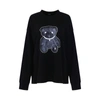 WE11 DONE PEARL NECKLACE TEDDY LONG SLEEVE T-SHIRT