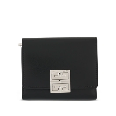 Givenchy 4g Trifold Wallet In Black