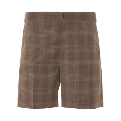 Givenchy Classic Fit Woven Shorts In Brown