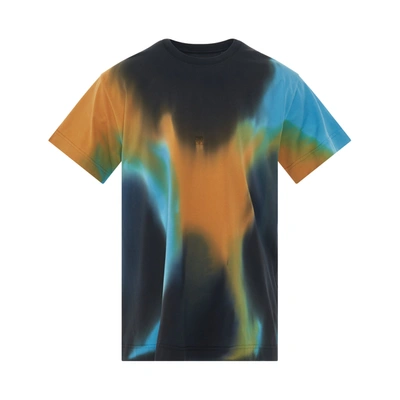 Givenchy 4g Embroidered Oversized Tiedye Back Cut T-shirt In Black