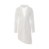 Off-white Popeline Draped Shirt Dress
