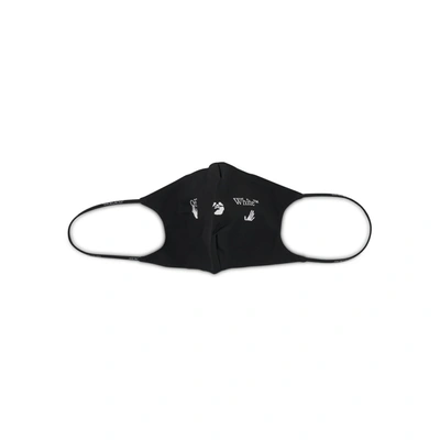 Off-white Swimm Logo-print Face Mask In Schwarz