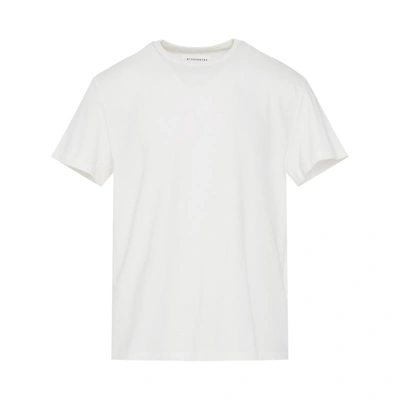Maison Margiela Reverse Logo T-shirt In 101 Off White