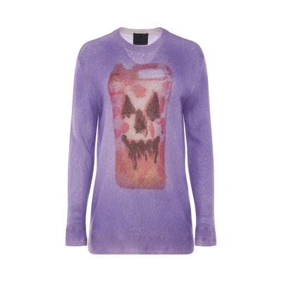 Givenchy Mixmat Crew Neck Print Sweater