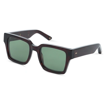 G.o.d Sixteen Black Sunglass With Green Lens