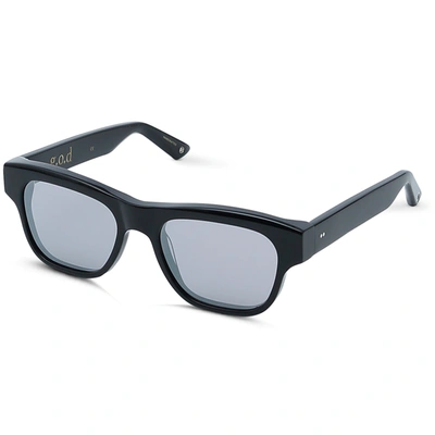 G.o.d Seventeen Black Sunglass With Grey Flash Lens In Gray